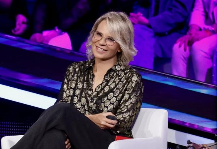 Maria De Filippi nello studio di Amici