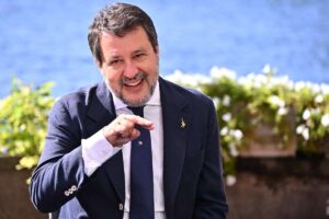 Il ministro dei trasporti Matteo Salvini