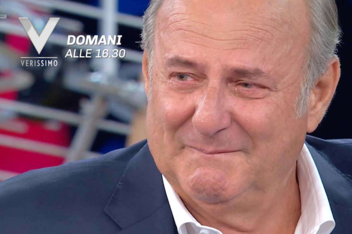 gerry scotti piange