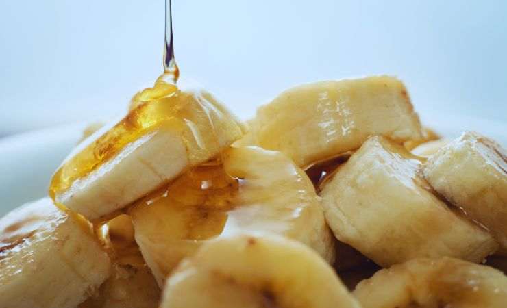 miele sulle banane